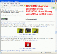 RSS2HTML Scout screenshot